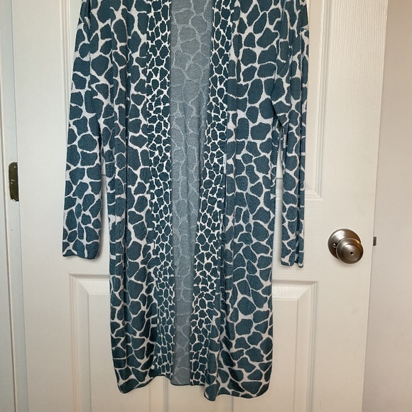 Ann Taylor animal print duster cardigan size Large - Picture 4 of 5